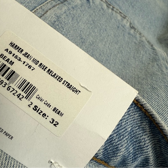 Agolde Harper Straight Jeans, color Beam - Picture 4 of 6